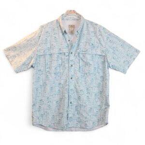 L.L. Bean Blue Casual Button Down Shirt for Everyday Comfort Men’s Large